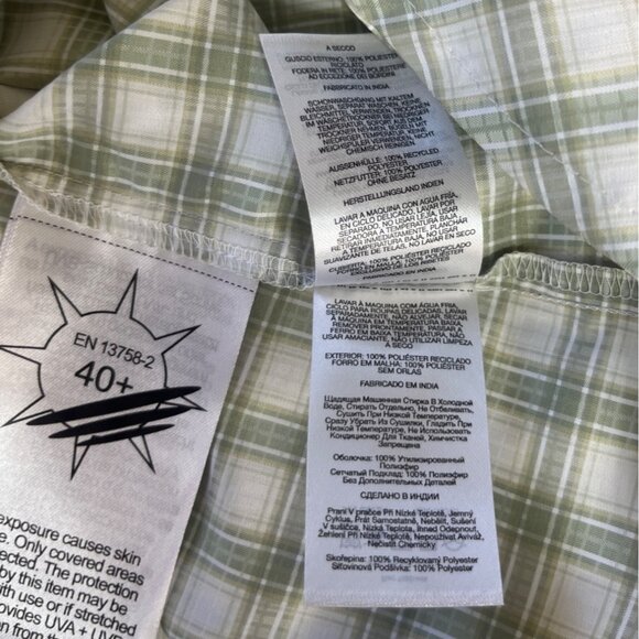 Columbia Plaid LS Shirt Womens 2X Green New Omni Wick Shade Fishing - Picture 11 of 16